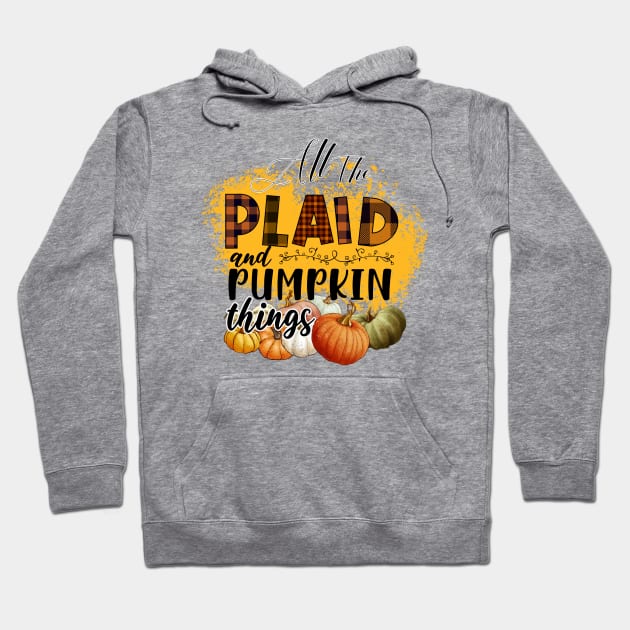 All the plaid & pumpkin things Hoodie by twinkle.shop